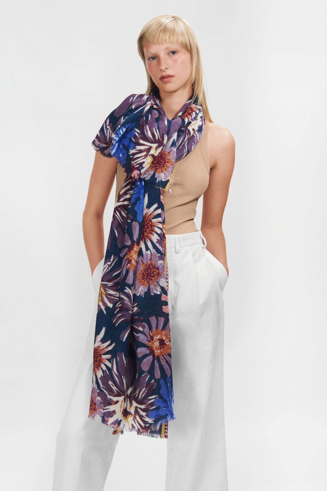 ÉPICE Paris Scarf Fleur D - Yellow - 20% off at the check-out main image 1